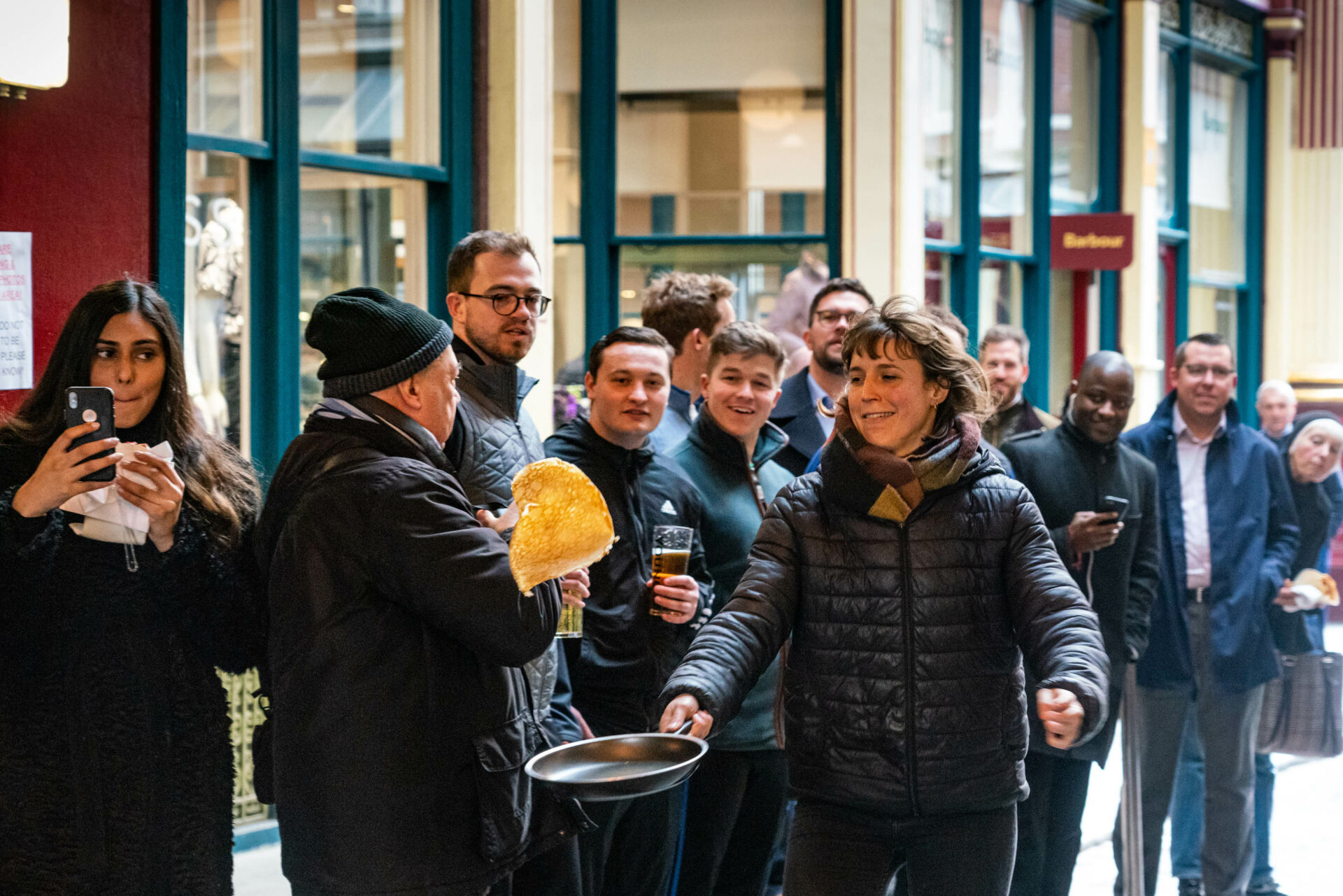 Leadenhall Market's Pancake Day Race 2023