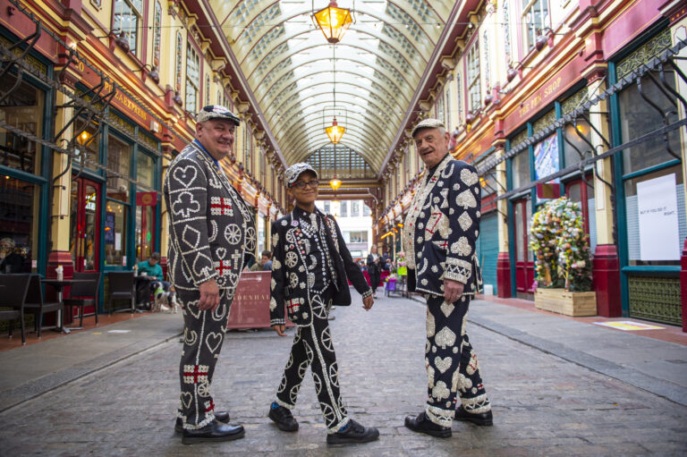 The Pearlies at Leadenhall Market in May